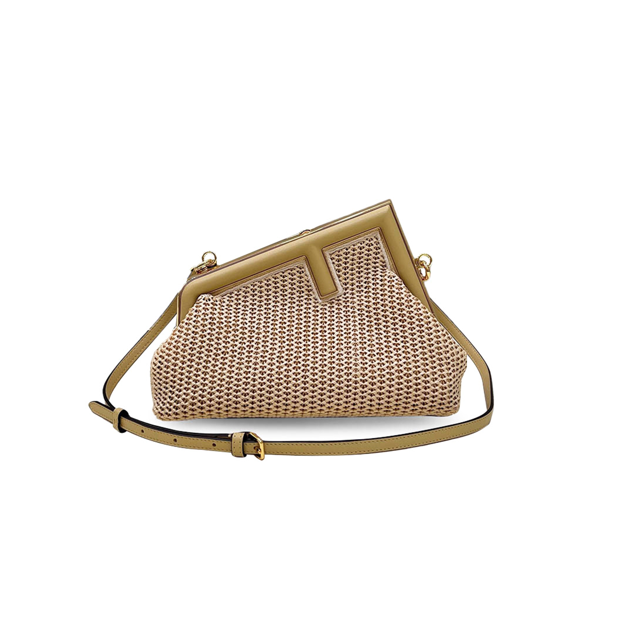 F**di first raffia woven bag (26*18*9.5cm)